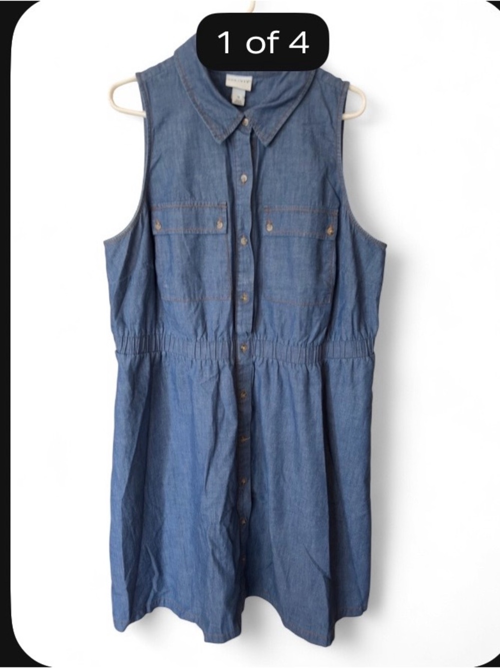 Ava & Viv Light Blue Jean Chambray dress